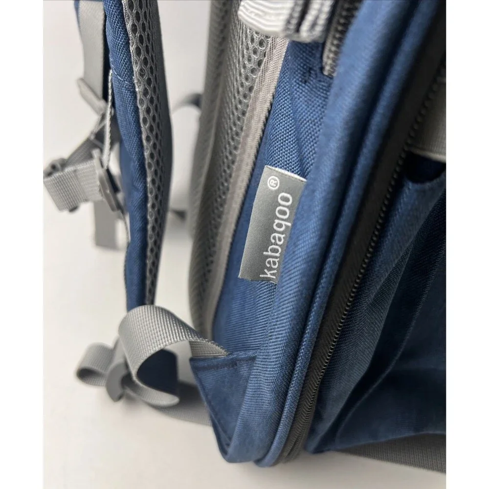 Kabaqoo Diaper Bag Blue Backpack, Multiple Large Unisex Baby Bags